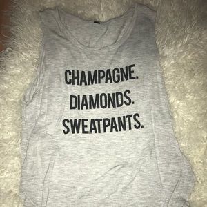 Betsey Johnson gray tank top size small